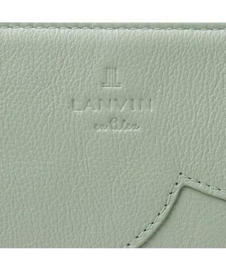 LANVIN en Bleu デクール 薄マチLファスナー長財布 ミント