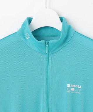 23区GOLF 【WOMEN】【接触冷感・UVケア・吸水速乾】アイス柄 切替ワンピース サックスブルー系