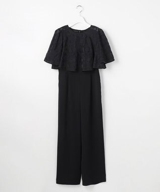 ANY SIS 【2SET】ジャガード ケープ トップス × サロペット