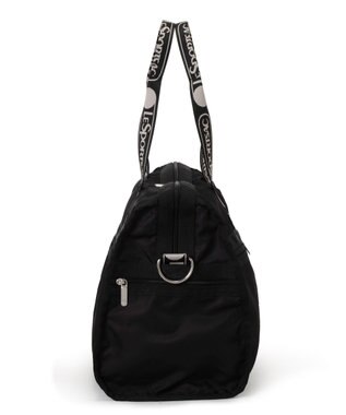 LeSportsac DELUXE MED WEEKENDER MH/ロゴジャガードブラックスナイデル ロゴジャガードブラックスナイデル