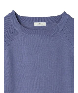 earth music&ecology サイドスリットルーズチュニック Blue