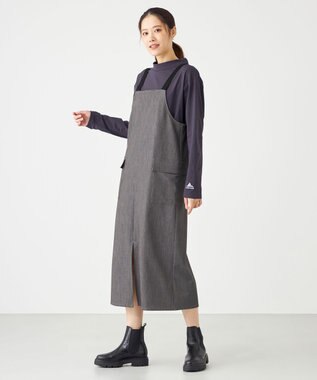 SHARE PARK LADIES TRストレッチジャンスカ ライトグレー系