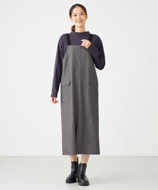 SHARE PARK LADIES TRストレッチジャンスカ ライトグレー系