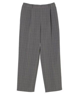 Green Parks きれいシルエットチェックパンツ Glen Check