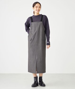 SHARE PARK LADIES TRストレッチジャンスカ ライトグレー系