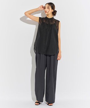 BEIGE， 【WEB限定】ODILON / シアーブラウス Black