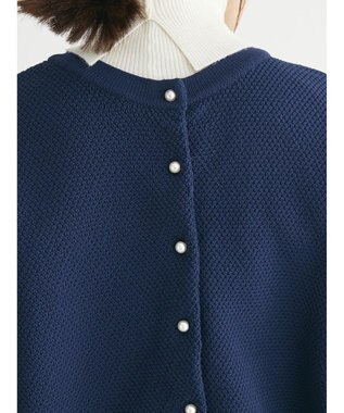 Green Parks ２ｗａｙ　パール釦ニットプルオーバー Dark Navy