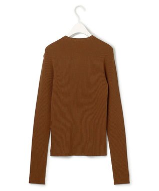ICB L 【CLASSY.1月号掲載・洗える】ハイゲージリブベーシック プルオーバーニット コーヒー系