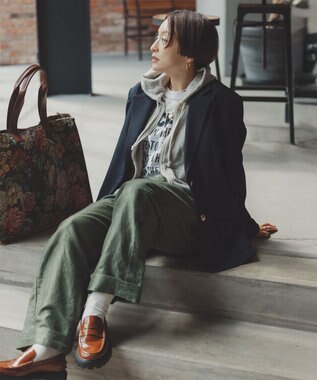 #Newans 【高山都さんコラボ】オーバーサイズテーラードジャケット ネイビー