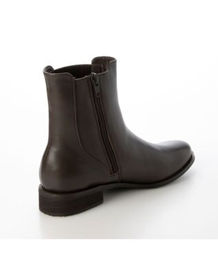 ing <ing>フラットサイドゴアブーツ ダークブラウンビー