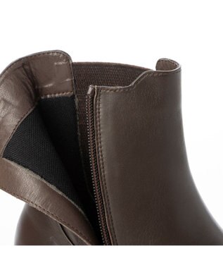 ing <ing>フラットサイドゴアブーツ ダークブラウンビー