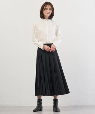 J.PRESS LADIES S 【WEB限定カラーあり】TC ライトタンブラー プリーツ スカート 【WEB限定】ブラック系