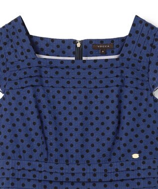 TOCCA 【松木育未さん着用】DOT WALTZ ドレス ブルー系5