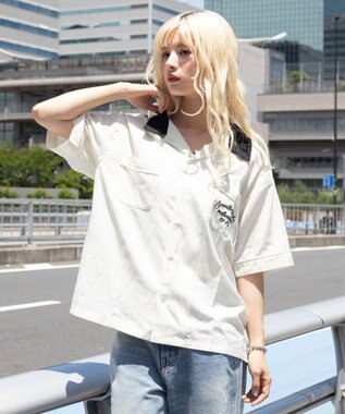 WEGO 【ユニセックス着用ITEM】ボーリングシャツ（SS） ホワイト