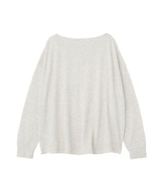 AMERICAN HOLIC 【選べる丈】ヘンリーネックワッフルメロープルオーバー Oatmeal