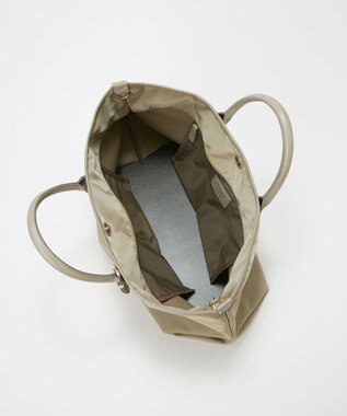 TOPKAPI 【Breath TOPKAPI】ナイロン レザーハンドル シンプル トートバッグ / 軽量 / A4対応 グレージュ