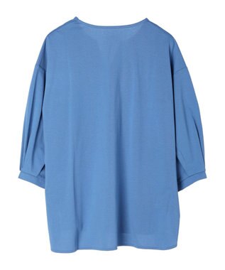 Green Parks ＢＰスキッパー七分袖カットプルオーバー Blue