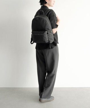 ACE BAGS & LUGGAGE ace. レノウ ビジネスリュック A4サイズ 13.3インチPC収納 2気室 ミニポーチ 20101 エース ジェットブラック