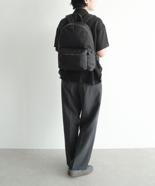 ACE BAGS & LUGGAGE ace. レノウ ビジネスリュック A4サイズ 13.3インチPC収納 2気室 ミニポーチ 20101 エース ジェットブラック