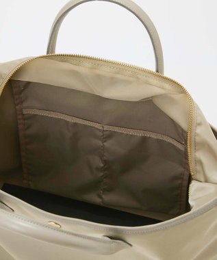 TOPKAPI 【Breath TOPKAPI】ナイロン レザーハンドル シンプル トートバッグ / 軽量 / A4対応 グレージュ