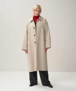 ATON SUPER 120S DOUBLE MELTON | バルマカーンコート BEIGE