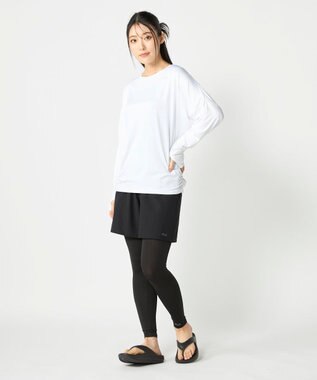 OP／FILA 【FILA】ドルマンスリーブロングTシャツ付き４点セット水着 オフホワイト