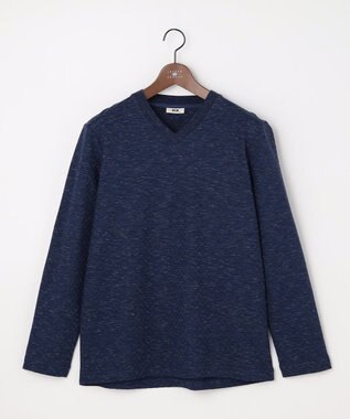 JOSEPH ABBOUD 【上質な肌触りと美しい光沢感 】ブロックリンクス 長袖Ｔシャツ　26SSモデル