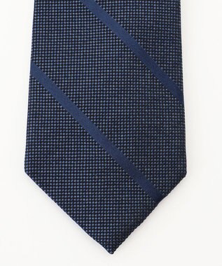 J.PRESS MEN 【GEOMETRIC JACQUARD COLLECTION】ジオメトリックジャガード ネクタイ ダルブルー系1