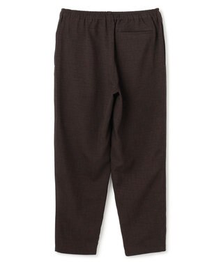 UNFILO MENS リネンライク イージーテーパード ブラウン