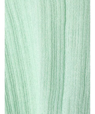 earth music&ecology シアー配色リブプルオーバー Green