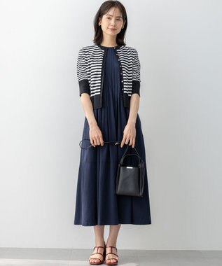 組曲 サマージャージタック ワンピース ネイビー系