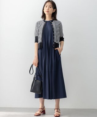 組曲 サマージャージタック ワンピース ネイビー系