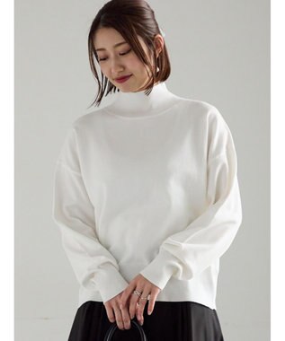 Te chichi バックビジューニット オフホワイト