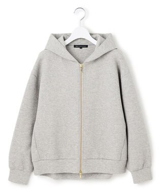 23区 S 【洗える】コットンエアーダンボール コクーン フーディー ライトグレー系