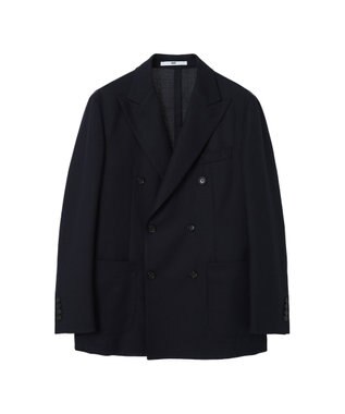 DAKS ウールダブルブレストブレザー ラベンダー