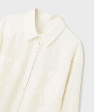 GRACE CONTINENTAL シアー2wayウエスタンシャツ キナリ