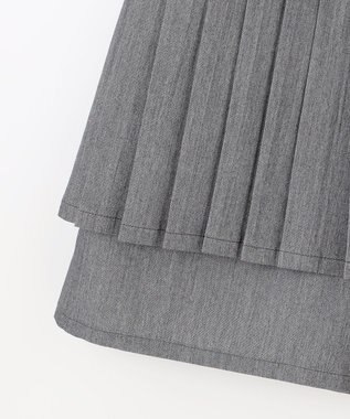 組曲 KIDS 【110-140㎝】プリーツ ショートパンツ グレー