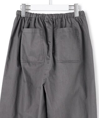 J.PRESS YORK STREET 【WOMEN】ソフトコットン ワイドベイカー パンツ グレー系