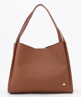 LA BAGAGERIE ソフトシュリンク2WAYハンドバッグ large チョコ