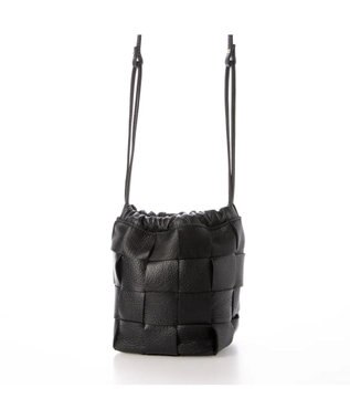 UNBILLION perche サスティナブルメッシュドロストショルダーバッグS ブラック