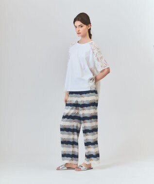 GRACE CONTINENTAL バックレース天竺トップ ホワイト