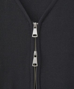 Green Parks アンチピリングゆるｚｉｐカーディガン Black