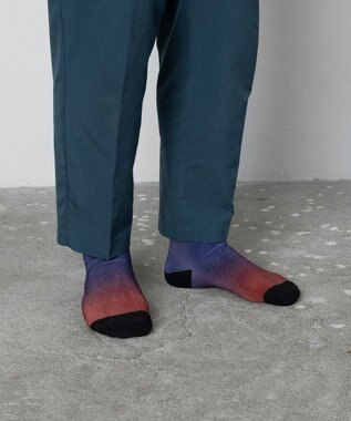 TRICOTE グラデーションパイルソックス 39NAVY
