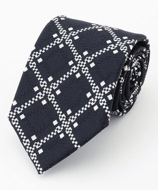 JOSEPH HOMME クロスロードチェック　ネクタイ ネイビー系3