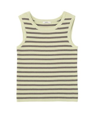 earth music&ecology ニットタンクトップ Pistachio