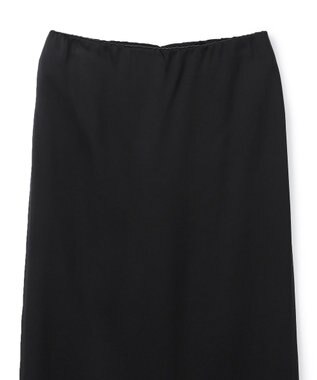 BEIGE， CASSITER / リネンブレンド サテンスカート Black