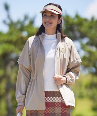 23区GOLF 【WOMEN】【撥水・ストレッチ】デタッチャブル ブルゾン ベージュ系