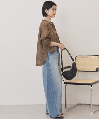 AMERICAN HOLIC スキッパーレースブラウス Mocha