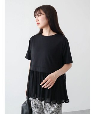 Green Parks メッシュドッキングチュニック Black