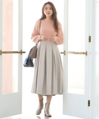 ANY 【洗濯機可能/8色展開】ソフトタッチポリエステルニット ピンク